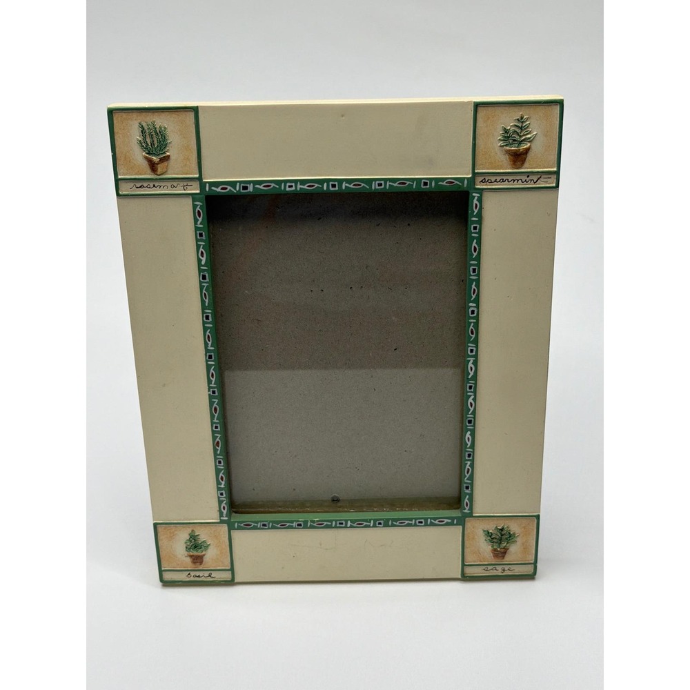Burnes of Boston 1999 Photo Frame Herb Garden Design Tabletop Display